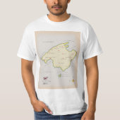 Geïllustreerde kaart van Mallorca T-shirt (Voorkant)