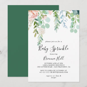 Geïllustreerde kleurrijke tropische bloemensproeie kaart