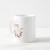 Geïllustreerde moeder van de bruid | Monogram Koffiemok (Voorkant links)