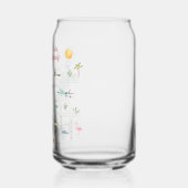 Geïllustreerde Palm Springs kaart | vrijgezellen Blikvorm Glas (Achterkant)