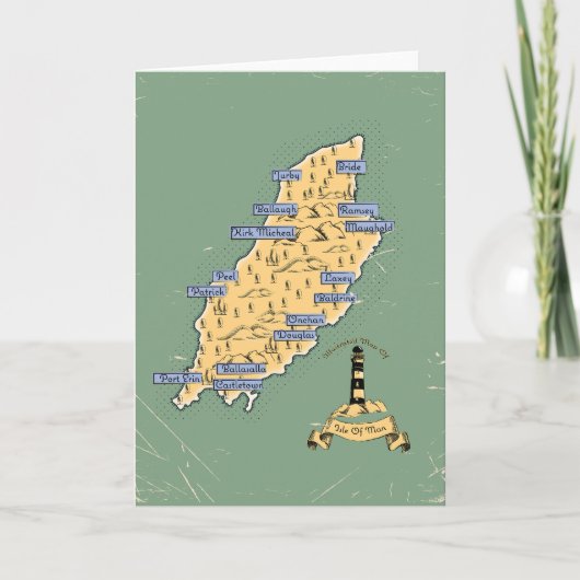 Geïllustreerde reisplattegrond Isle Of Man (Voorkant)