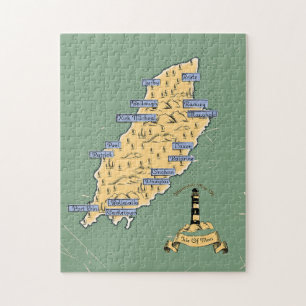 Geïllustreerde reisplattegrond Isle Of Man Legpuzzel