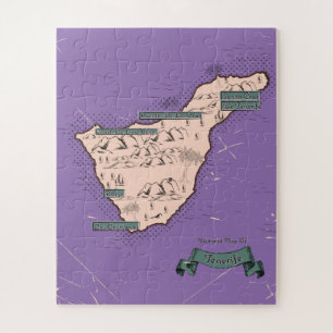 Geïllustreerde reisplattegrond van Tenerife Legpuzzel