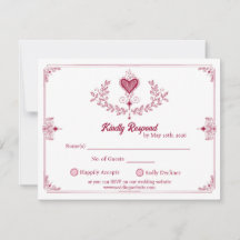 Geïllustreerde RSVP-kaart