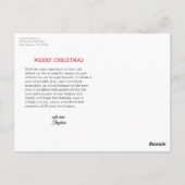Geïllustreerde Schattigee Santa Face Holiday Briefkaart (Achterkant)