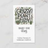 Geïllustreerde tuinarchitect visitekaartje (Voorkant)