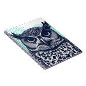 geïllustreerde uil | Notitieboek Journal (Rechterzijde)