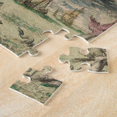  geïllustreerde Wereldkaart Legpuzzel (Zijkant)