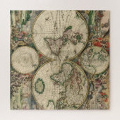  geïllustreerde Wereldkaart Legpuzzel (Horizontaal)