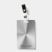 Geïndividualiseerde naam van geborsteld metaal badge (Front with Clip)