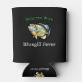 Geïnfecteerd met blauw-keelkoorts blikjeskoeler (Achterkant)