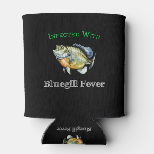 Geïnfecteerd met blauw-keelkoorts blikjeskoeler (Achterkant)