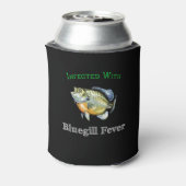 Geïnfecteerd met blauw-keelkoorts blikjeskoeler (Blikje Achterkant)