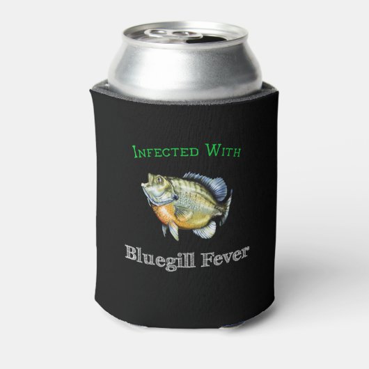 Geïnfecteerd met blauw-keelkoorts blikjeskoeler (Blikje Achterkant)