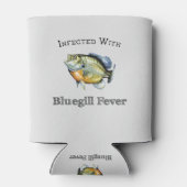 Geïnfecteerd met blauw-keelkoorts blikjeskoeler (Achterkant)