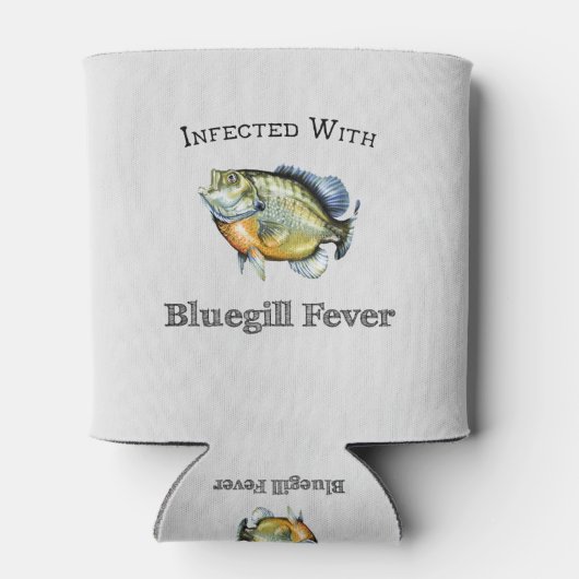 Geïnfecteerd met blauw-keelkoorts blikjeskoeler (Achterkant)