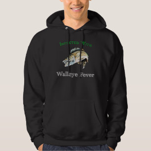 Geïnfecteerd met donkere donkerkleurige walleye ko hoodie