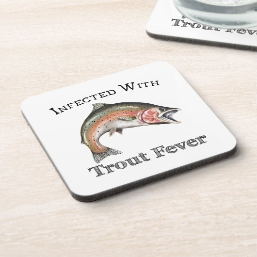 Geïnfecteerd met forelkoorts bier onderzetter (Linkerzijde)