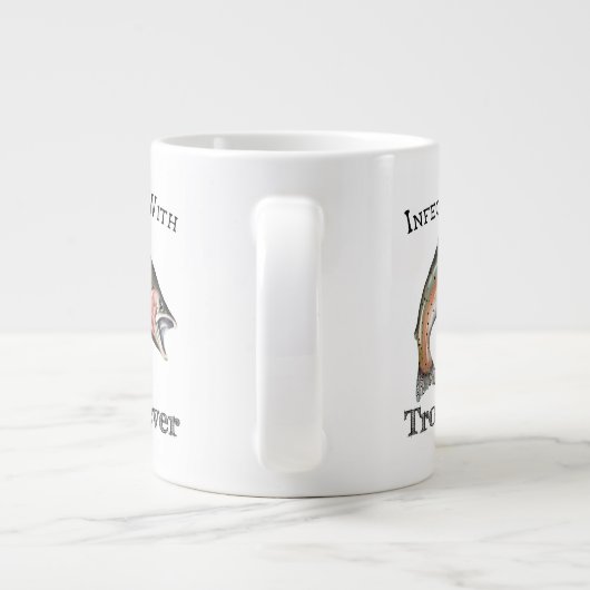 Geïnfecteerd met forelkoorts extra grote beker (Achterkant)
