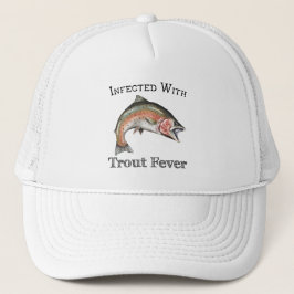 Geïnfecteerd met forelkoorts trucker pet