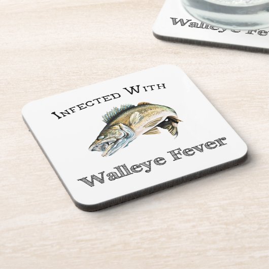 Geïnfecteerd met walleye koorts bier onderzetter (Linkerzijde)
