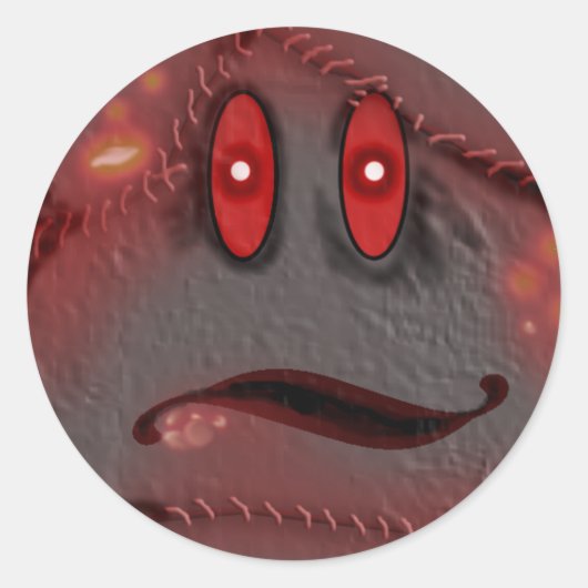 geïnfecteerd ronde sticker (Voorkant)