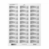 Geïnpenseerd aluminium en het Etiket van het Adres (Full Sheet)