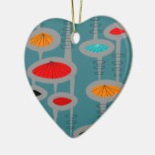 Geïnspireerd Abstract door atoommidden Keramisch Ornament (Links)