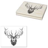 Geïnspireerd achterhoofd 	rubberstempel (Gestempeld)