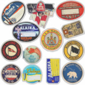  geïnspireerd Alaska Canada bagage label (Voorkant)