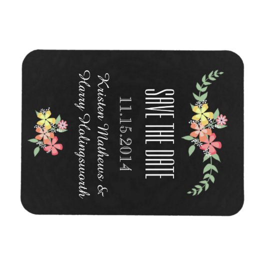 geïnspireerd alkboard bespaart de datum magneet (Horizontaal)