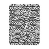 Geïnspireerd Artsy Tribal Pattern Magneet (Verticaal)