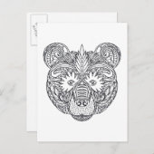 Geïnspireerd Beer Briefkaart (Voorkant / Achterkant)