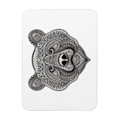 Geïnspireerd Beer gezicht Magneet (Verticaal)