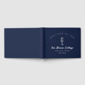  geïnspireerd blauw en wit zeepaardje gastenboek (Volledig)