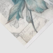 geïnspireerd blauw shabby chique bloemendecoupage tissuepapier (Detail)
