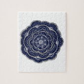 Geïnspireerd blauw van de ventilatormarine legpuzzel (Verticaal)