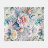  geïnspireerd bloemmotief fleece deken (Voorkant (Horizontaal))