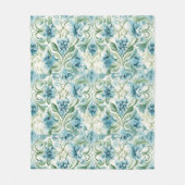 geïnspireerd bloemmotief fleece deken (Voorkant)