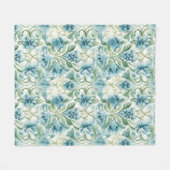 geïnspireerd bloemmotief fleece deken (Voorkant (Horizontaal))