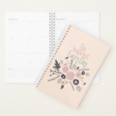 Geïnspireerd botanische bloemen roze planner (Display)