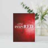 Geïnspireerd Briefkaart (Staand voorkant)