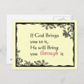  geïnspireerd Briefkaart (Voorkant / Achterkant)