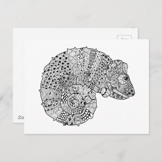 Geïnspireerd Chameleon 2 Briefkaart (Voorkant / Achterkant)