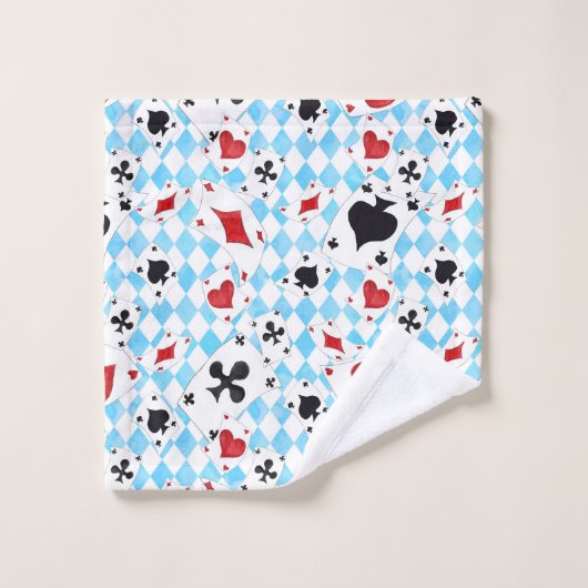 Geïnspireerd door Alice in Wonderland Towel Set Bad Handdoek (Wasdoekje)