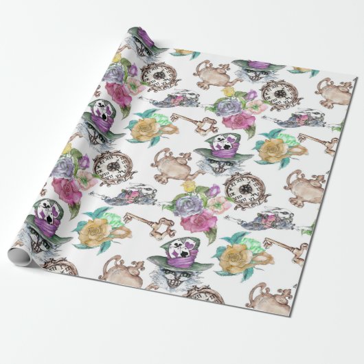 Geïnspireerd door Alice in Wonderland Wrapping Pap Cadeaupapier (Uitgerold)