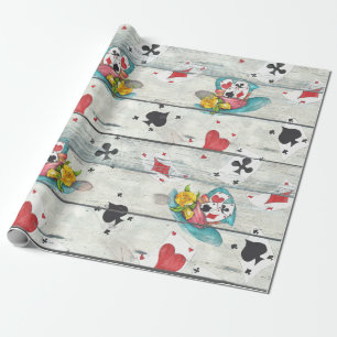 Geïnspireerd door Alice in Wonderland Wrapping Pap Cadeaupapier