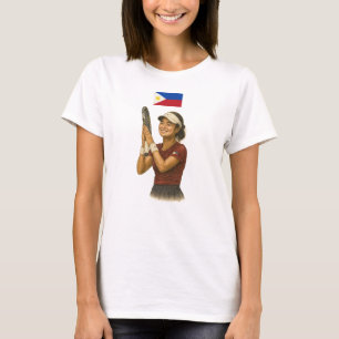 Geïnspireerd door de Filipijnse tennisster Alex Ea T-shirt