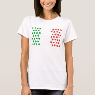 Geïnspireerd door de Italiaanse vlag. Stars Editio T-shirt