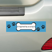 Geïnspireerd door een corgi - bumpersticker (Op auto)